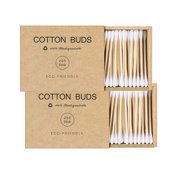 Cotton Swabs ,Q Tips For Ears Swabs 400 Count Organic Cotton Buds