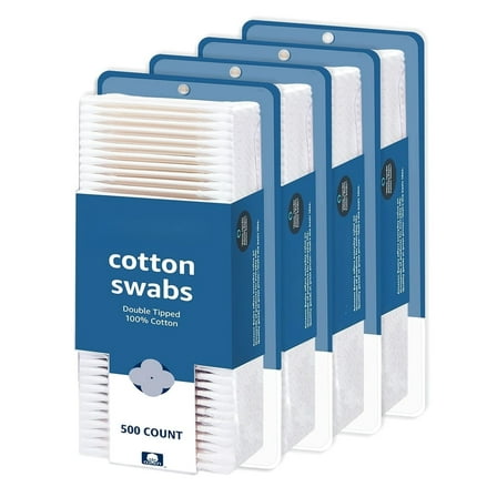 Cotton Swabs for Personal Hygiene and Baby Care, 500 Count, 1 Pack