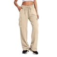 thumbnail image 1 of Cotton Sweatpants Women Plus Size Cargo Pants for Women Straight Leg Pants Women Capri Pants for Women Plus Size Stretchy Work Pants Camo Cargo Pants for Women, 1 of 4