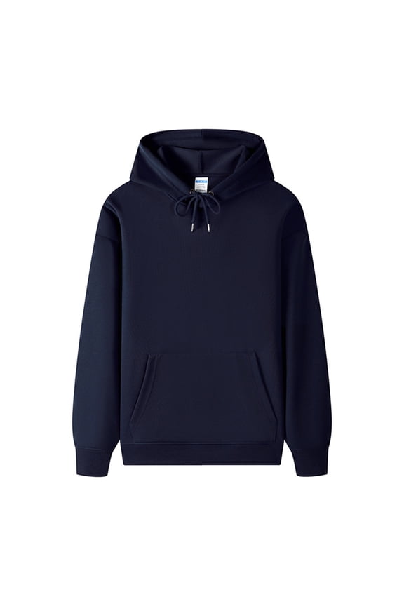 Cotton Sweatshirt Jerdar Unisex 100% Cotton Solid Color Pullover Hoodie Long Sleeve Men Women Casual Athletic Sportswear Neutral Gender Hooded Sweatshirt Top