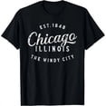 thumbnail image 1 of Cotton T-Shirt Chicago Tshirt Illinois Shirt Chicago Gift Chicago T Shirt, 1 of 3