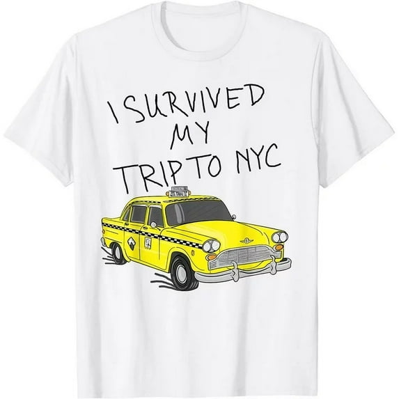 Cotton T-Shirt I Survived My Trip To NYC T Shirt I Love NYC New York Shirt