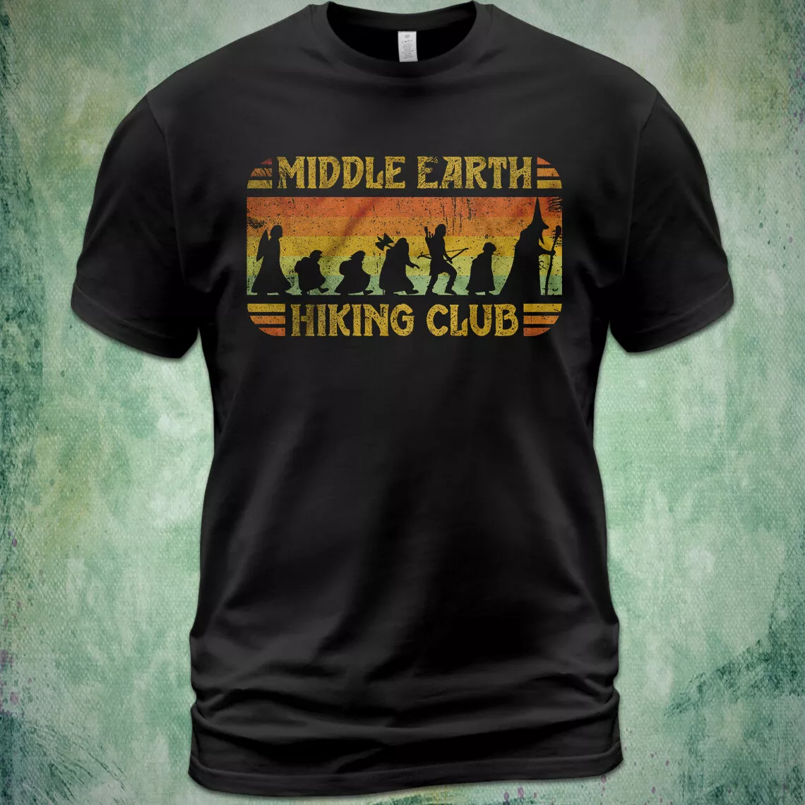 Cotton TShirt Middle Earth Hiking Club The Lord Of The Rings, Gift For Men, Women, Shirt