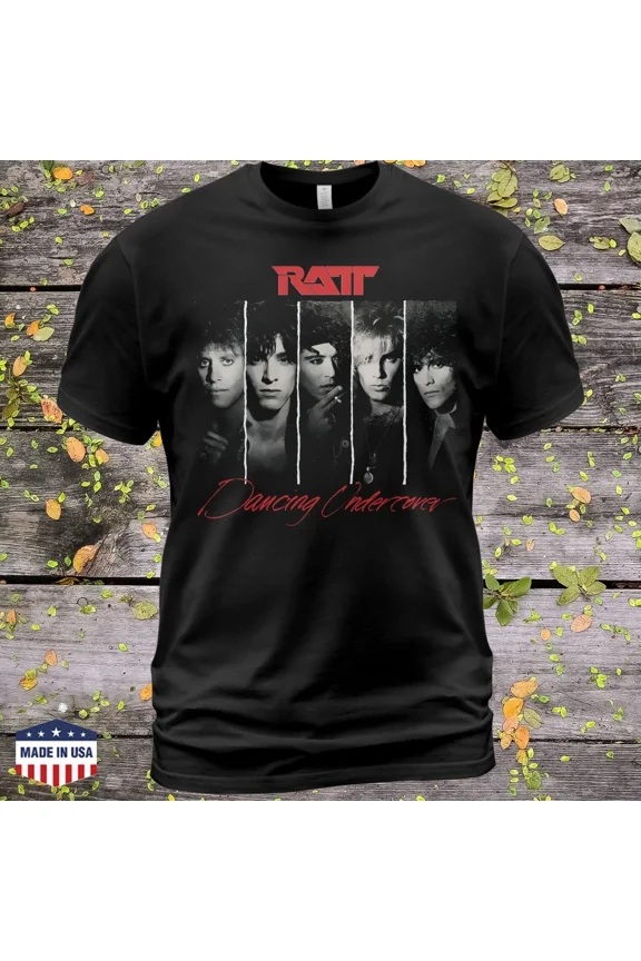 Cotton T-Shirt Ratt Dancing Undercover Album Tee Stephen Pearcy Juan Croucier