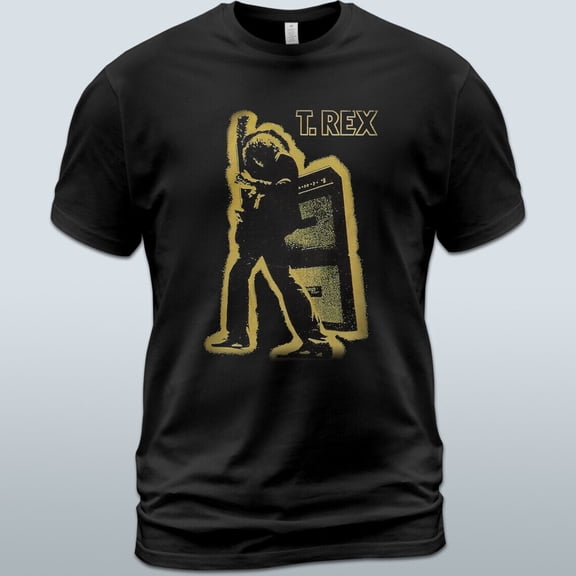 Cotton T-Shirt T. Rex Electric Warrior Album Tee Marc Bolan Dino Dines