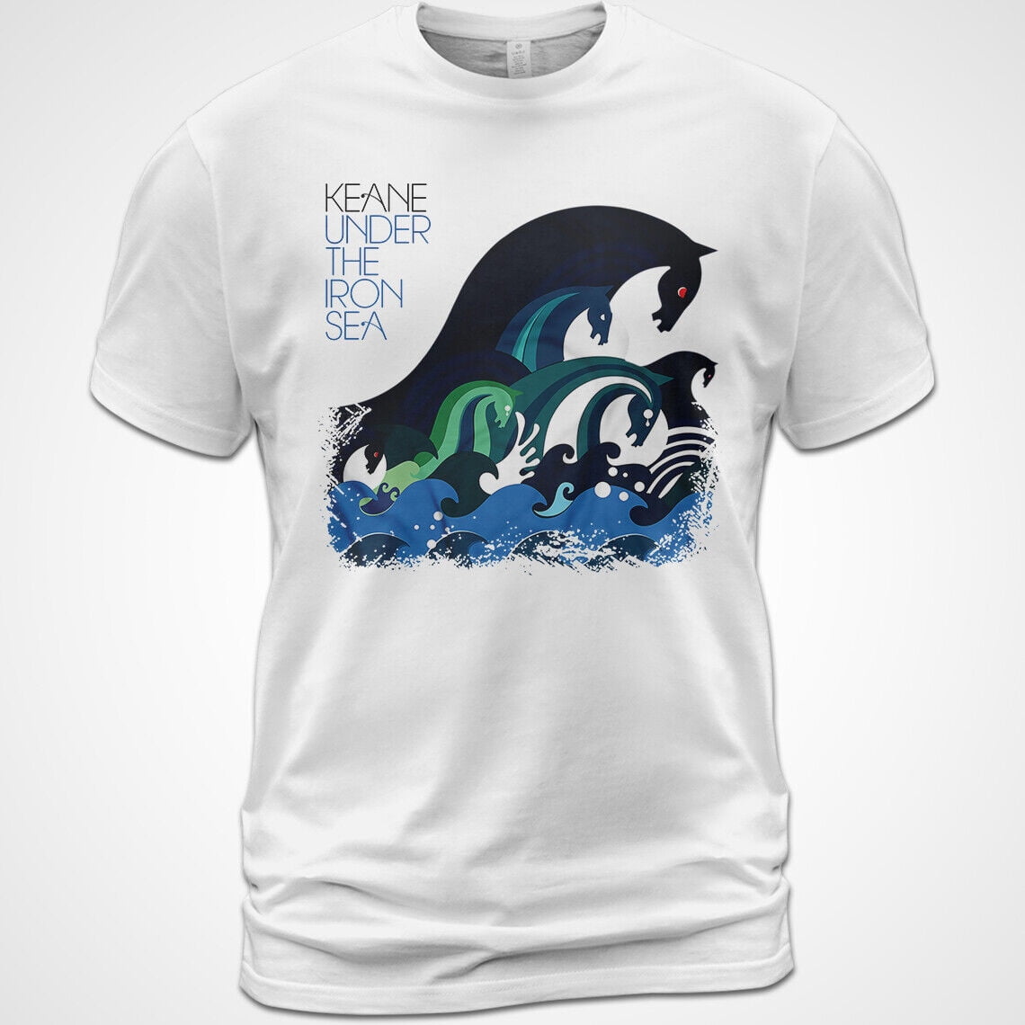 Cotton TShirt Under the Iron Sea Keane Album Tee Tom Chaplin Tom
