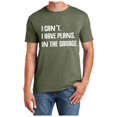 thumbnail image 1 of Cotton T Shirts Men Ladies I Cant I Have Plans In The Garage Funny Sarcastic Dad Car Mechanics Men's Shirts Army Green M, 1 of 3
