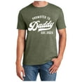 thumbnail image 1 of Cotton T Shirts Men Ladies Promoted To Daddy 2023 Funny Sarcastic Saying Humor Joke T Shirt Workout Shirts Army Green M, 1 of 4