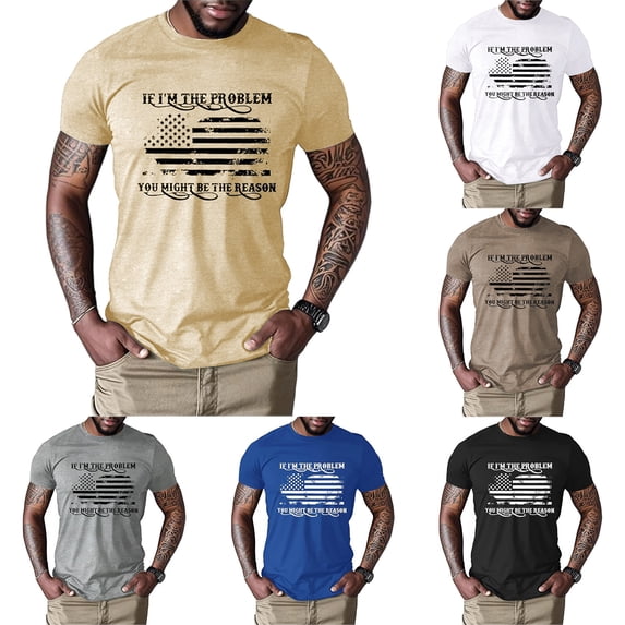 Cotton T Shirts for Men Soft Slim Fit Crew Neck Going Out Tee Tops Summer Short Sleeve Tee Shirts for Men
