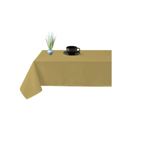 Cotton Table Cloths – Rectangle Cloth for Kitchens, Weddings, Dinning Decorations & Table Top Covers, 6 To 8 Seaters, 100% Natural and Wrinkle Free, Pack of 24 - Taupe Solid, 90 x 132 Inch.