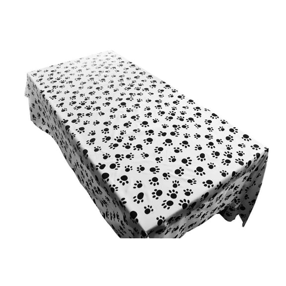 Cotton Tablecloth Animal Paw Prints