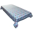 thumbnail image 1 of Cotton Tablecloth Automobile Print Cars and Trucks Blue, 1 of 3