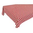 thumbnail image 1 of Cotton Tablecloth Checkered Print / 1 Inch Racecar Checkerboard Red, 1 of 1