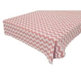 thumbnail image 1 of Cotton Tablecloth Chevron Zig Zag Print Pink, 1 of 1
