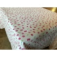 thumbnail image 1 of Cotton Tablecloth Floral Print Butterfly Pink, 1 of 2