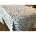 thumbnail image 1 of Cotton Tablecloth Floral Print Tiny Flower Dots Blue, 1 of 2