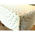 thumbnail image 1 of Cotton Tablecloth Floral Print Tiny Flower Dots Green, 1 of 2