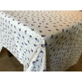 thumbnail image 1 of Cotton Tablecloth Floral Print Tiny Flower Dots Purple, 1 of 2