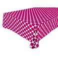 thumbnail image 1 of Cotton Tablecloth Polka Dots Print / Large Fuchsia Dots on White, 1 of 1