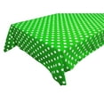 thumbnail image 1 of Cotton Tablecloth Polka Dots Print / White Dots on Green, 1 of 1