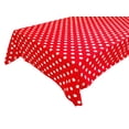 thumbnail image 1 of Cotton Tablecloth Polka Dots Print / White Dots on Red, 1 of 1