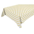 thumbnail image 1 of Cotton Tablecloth Polka Dots Print / Yellow Dots on White, 1 of 1