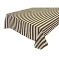 thumbnail image 1 of Cotton Tablecloth Stripes Print / 1 Inch Wide Stripe Brown, 1 of 1
