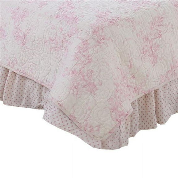 Cotton Tale Designs HGQBS Heaven Sent Girl Queen Bed Skirt