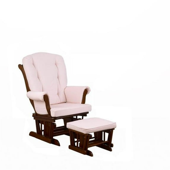 Cotton Tale HGGB Heaven Sent Girl Glider with Ottoman, Pink Toile White