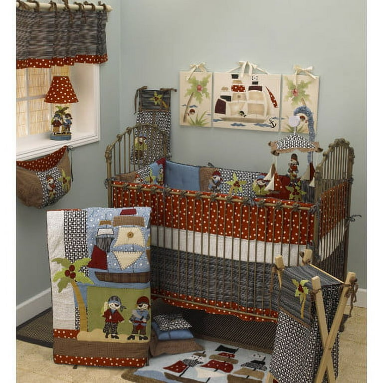 Cotton Tale Pirates Cove 9 Piece Crib Bedding Set Walmart
