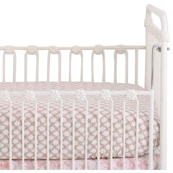 Cotton Tale Sweet & Simple Girls' Pink Fitted Crib Sheet