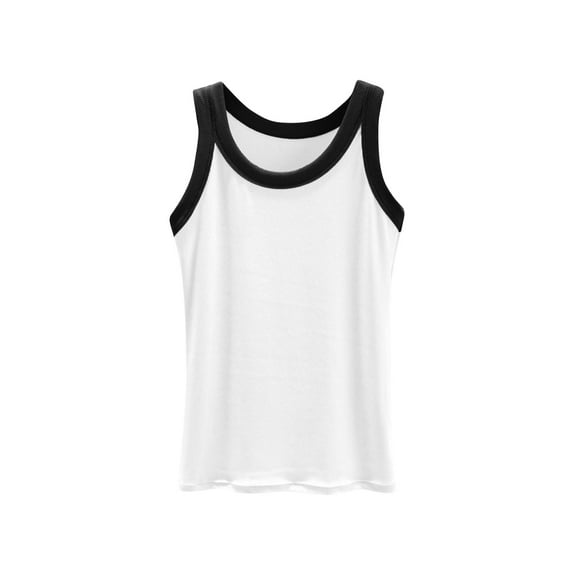 Cotton Tank Tops for Women Soft Summer Casual Sleeveless Crew Neck Modal Shirt Blouses Comfy Workout Base Tee (XL, White 01)