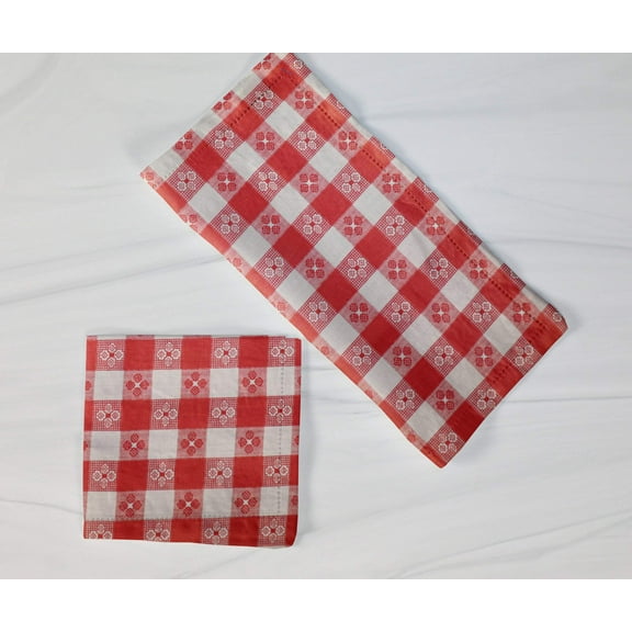 Cotton Tavern Checkered Napkins 18"X18"