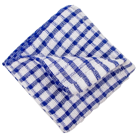 Cotton Tea Towels for Kitchen, Oimcto Absorbent Dish Towels for Drying Dishes, High-Quality Cotton, Instant Water Absorption, Lint-Free & Scratch-Free on Glass/Cookware, Strong Stitching, Blue