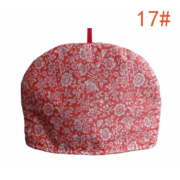 Cotton Teapot Insulation Cover 28x23cm Heat Resistant Tea Cozy with Hanging Loop for 700-2000ml Teapots Kitchen Dining Accessory