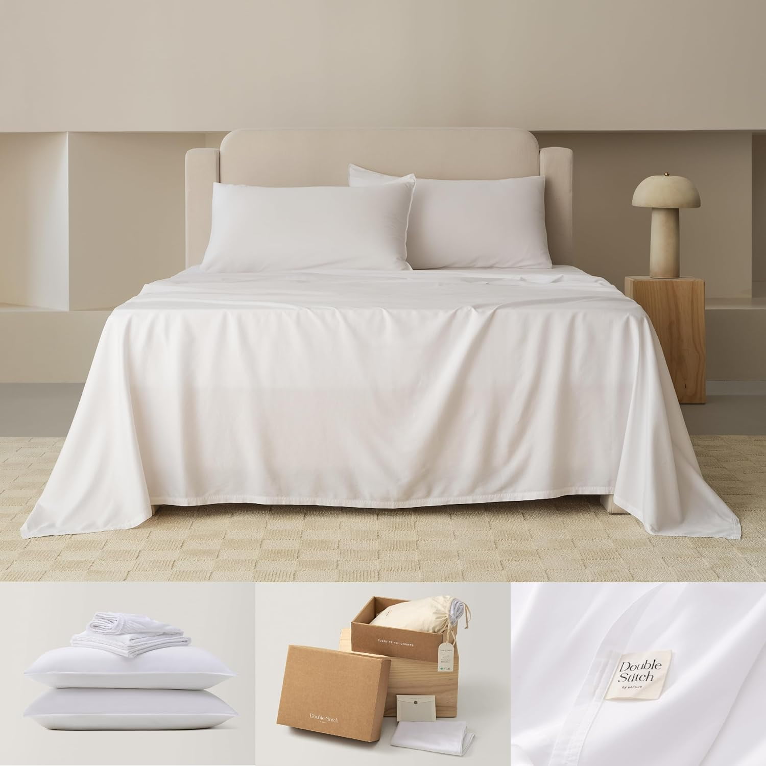 Cotton Tencel Sheet Set Good Housekeeping Award Winner, Queen Sheet