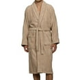 thumbnail image 1 of Superior Terry Cotton Adult Unisex Soft Lightweight Bathrobe, Large, Taupe, 1 of 8