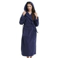 Cotton Terry Cloth Bathrobe for Men Women Hooded Classic Full Length