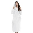 Cotton Terry Cloth Bathrobe for Men Women Hooded Classic Full Length