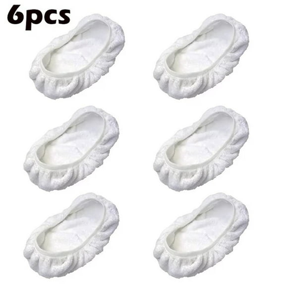 Cotton Terry Cloth Mop Pads 15x8 Inch 6-Pack (Handle is Not Included)