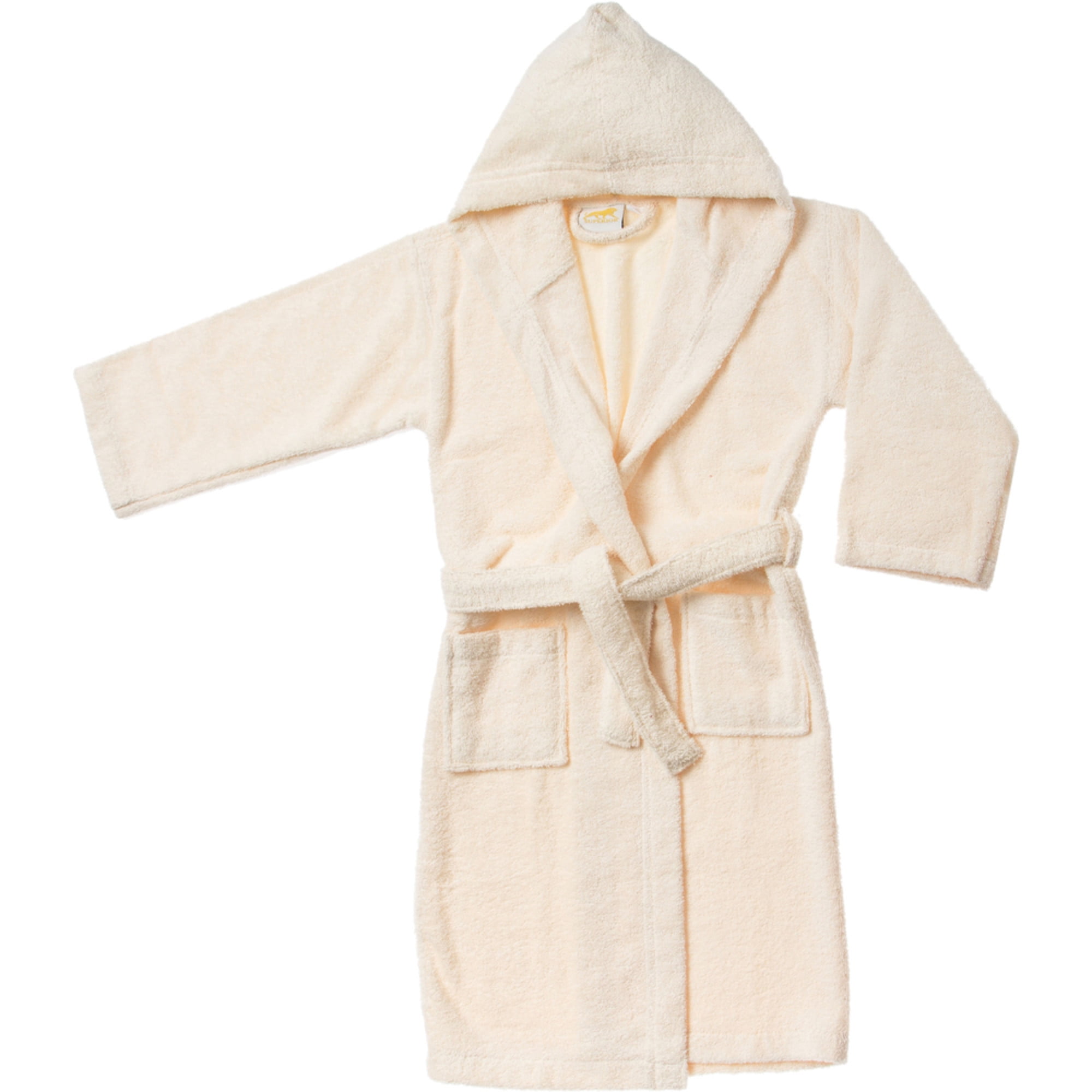 Cotton Terry Kids Unisex Bath Robe, Small/Medium, Ivory - Walmart.com