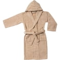 thumbnail image 1 of Cotton Terry Kids Unisex Bath Robe, Small/Medium, Taupe, 1 of 8