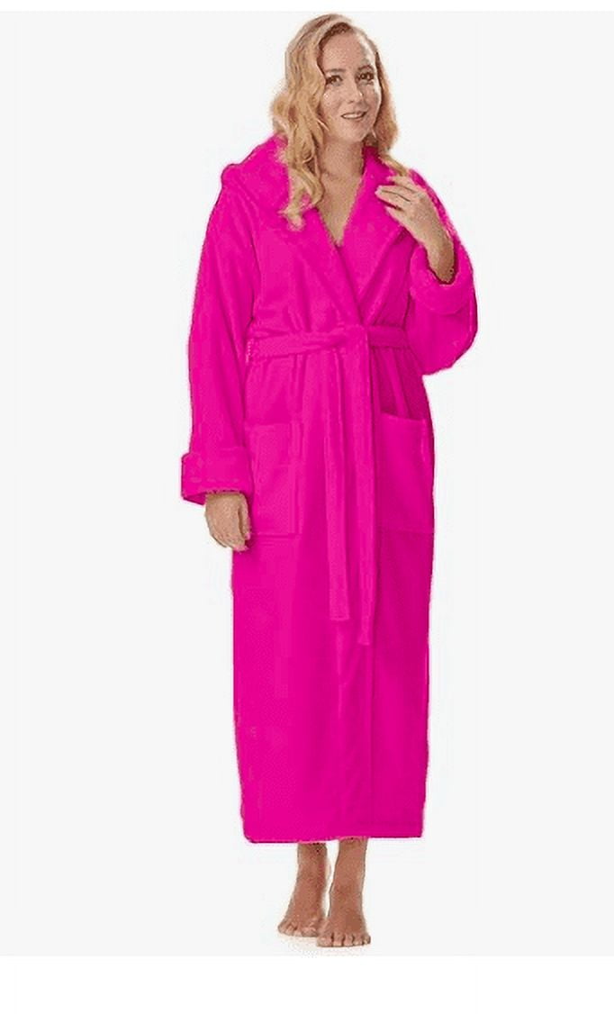 KAHAF COLLECTION Cotton Terry Robes for Women and Men, Terry Shawl Collar Bathrobe, ONE SIZE - UNISEX Men & Women Spa Robe
