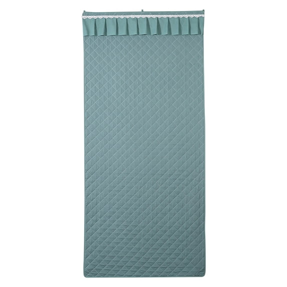 Cotton Thermal Insulated Door Curtain, 31.5" x 78.7" Thicken Temporary Door, Soundproof Weatherproof Door Blanket for Front, Patio, Kitchen Door (Green)