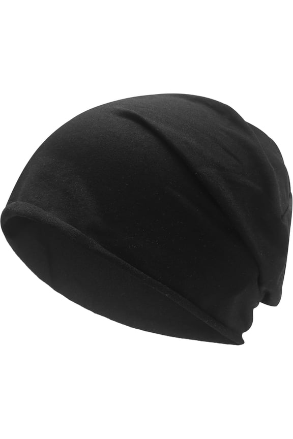 Cotton Thin Slouchy Beanie Hat for Men Women Fashion Soft Stretch Knit Skull Cap