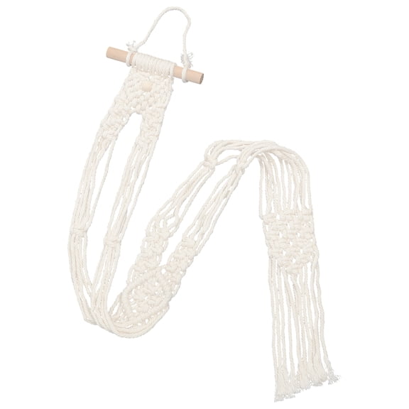 Cotton Thread Pine Wood Hat Organizer Stand Baseball Cap Rack Bohemian Wall-mounted Miss Women's