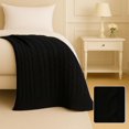 thumbnail image 1 of Cotton Throw Blanket – 100% Cable Knit Throw for Couch, Sofa or Bed, Soft & Lightweight, Machine Washable,Decorative Blanket for All Seasons, 1 of 5