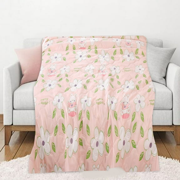 Cotton Throw Blanket,Summer Quilt Comforters,Summer Quilts Twin Lightweight Comforter,Bed Blanket,All Season Lightweight Bed Blanket,Soft Cozy Blanket Sofa Cover Blanket,Nap Blanket Yoga Blanket