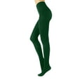 thumbnail image 1 of Cotton Tights | Soft & Warm Winter Pantyhose | 100 Den | S M L Xl | Made In Italy | (L/XL, Green), 1 of 4