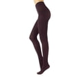 thumbnail image 1 of Cotton Tights | Soft & Warm Winter Pantyhose | 100 Den | S M L Xl | Made In Italy | (L/XL, Wine), 1 of 4